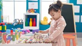  Presentation with maths - PPT theme consisting of adorable-chinese-girl-playing background and a soft green colored foreground