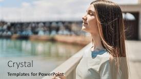  Presentation with breathing - Theme consisting of adorable-girl-smiling-confident-breathing background and a mint green colored foreground