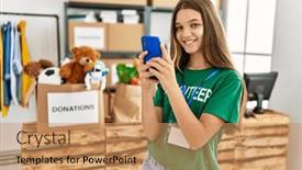  Presentation with volunteer - 