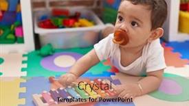  Presentation with xylophone - Presentation having adorable-hispanic-baby-playing-xylophone background and a  colored foreground