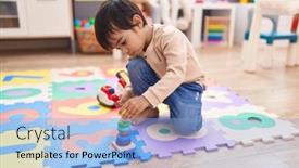  Presentation with hispanic - Presentation having adorable-hispanic-boy-playing background and a  colored foreground