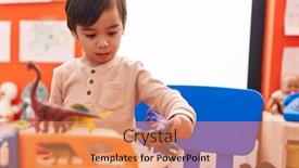  Presentation with manufacturing cars - Slide deck consisting of adorable-hispanic-boy-playing background and a coral colored foreground