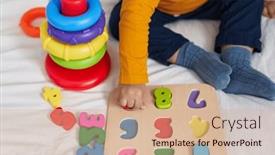  Presentation with maths - Theme having adorable-hispanic-boy-playing background and a coral colored foreground