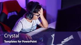  Presentation with cub boy scout oath scouts - Presentation design having adorable-hispanic-boy-streamer-stressed background and a navy blue colored foreground