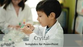  Presentation with molecules - Presentation theme having adorable-hispanic-boy-student-smiling background and a light gray colored foreground