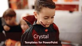  Presentation with costume - PPT theme having adorable-hispanic-boy-wearing-dracula background and a wine colored foreground
