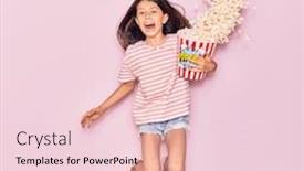  Presentation with save girl child - Amazing presentation theme having adorable-hispanic-child-girl-surprised backdrop and a lemonade colored foreground