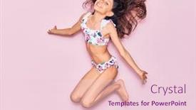  Presentation with vacation - PPT theme with adorable-hispanic-child-girl background and a lemonade colored foreground