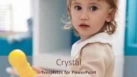  Presentation with bowling - Presentation design consisting of adorable-hispanic-girl-holding-bowling background and a soft green colored foreground