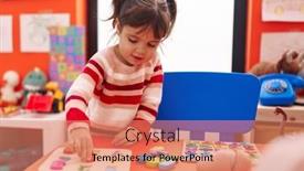  Presentation with maths - Presentation theme having adorable-hispanic-girl-playing background and a coral colored foreground