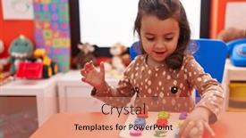  Presentation with maths - Presentation featuring adorable-hispanic-girl-playing background and a coral colored foreground