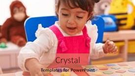  Presentation with maths - PPT layouts consisting of adorable-hispanic-girl-playing background and a coral colored foreground