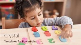  Presentation with maths - Presentation with adorable-hispanic-girl-playing background and a lemonade colored foreground