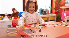  Presentation with maths - PPT layouts consisting of adorable-hispanic-girl-playing background and a coral colored foreground