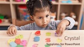  Presentation with maths - Slide deck featuring adorable-hispanic-girl-playing background and a lemonade colored foreground