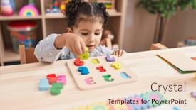  Presentation with maths - Slides consisting of adorable-hispanic-girl-playing background and a lemonade colored foreground