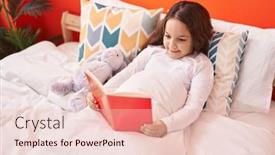  Presentation with girl reading - 