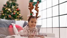  Presentation with girl christmas - 