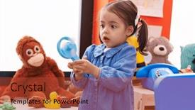  Presentation with ventilator - Presentation enhanced with adorable-hispanic-girl-student-holding background and a red colored foreground