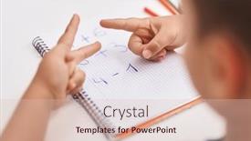  Presentation with mathematics - Presentation design enhanced with adorable-hispanic-toddler-doing-mathematics background and a lemonade colored foreground