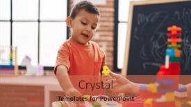  Presentation with maths - PPT theme enhanced with adorable-hispanic-toddler-playing background and a  colored foreground