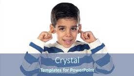  Presentation with white - PPT theme with adorable-latin-child-isolated background and a ocean colored foreground