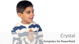  Presentation with child development brain - Theme enhanced with adorable-latin-child-praying-isolated background and a white colored foreground