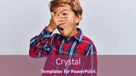  Presentation with fingers - PPT theme having adorable-latin-kid-wearing-casual background and a violet colored foreground