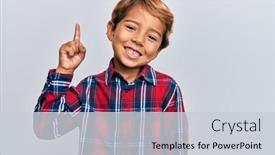  Presentation with amerika latin - Presentation design with adorable-latin-kid-wearing-casual background and a light gray colored foreground