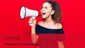  Presentation with angry - Presentation with adorable-latin-teenager-girl background and a crimson colored foreground