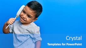  Presentation with toddler eating - Slide deck having adorable-latin-toddler-eating-delicious background and a teal colored foreground