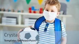  Presentation with kindergarten - Beautiful PPT layouts featuring adorable-little-boy-in-kindergarten backdrop and a light blue colored foreground