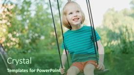  Presentation with long hair - Slide deck having adorable-little-boy-with-long background and a ocean colored foreground