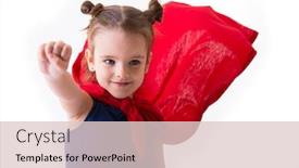  Presentation with super kid - Beautiful presentation featuring world good triumphs over evil backdrop and a lemonade colored foreground