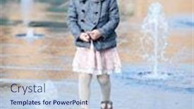  Presentation with street - Audience pleasing presentation consisting of adorable-little-girl-playing backdrop and a  colored foreground