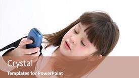  Presentation with black girl - Colorful PPT layouts enhanced with adorable-seven-year-old-girl backdrop and a coral colored foreground