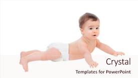  Presentation with diaper - Slide deck having adorable six month baby background and a  colored foreground