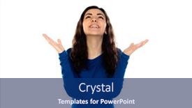  Presentation with teenage girl - Audience pleasing presentation consisting of adorable-teenage-girl-with-blue backdrop and a navy blue colored foreground