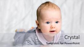  Presentation with old clothes - Cool new slides with adorable three months old baby backdrop and a light gray colored foreground