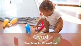  Presentation with numbers - Audience pleasing presentation consisting of adorable-toddler-learning-numbers-using backdrop and a coral colored foreground