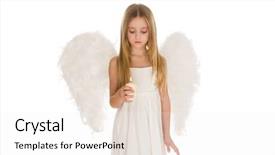  Presentation with peppermint candy cane on white - Colorful PPT layouts enhanced with adoration god - image of cute girl backdrop and a sky blue colored foreground