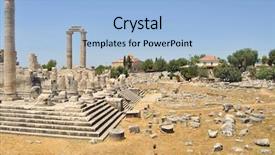  Presentation with turkey - Amazing presentation theme having adoration god - temple of apollon - didyma backdrop and a  colored foreground