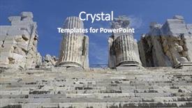  Presentation with antique - Presentation with adoration god - view of temple of apollo background and a  colored foreground