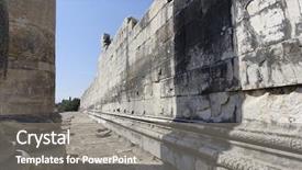  Presentation with antique - Presentation theme with adoration god - view of temple of apollo background and a  colored foreground