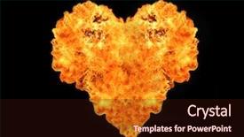  Presentation with fire - Presentation enhanced with adoration spirit - big fire heart background and a wine colored foreground