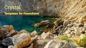  Presentation with croatia - Slide set featuring adriatic coast in croatia island sipan beautiful scenery of the sea coast background and a tawny brown colored foreground