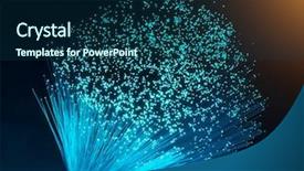  Presentation with adsl - Audience pleasing theme consisting of adsl - multicolor fiber optics unfocused backdrop and a ocean colored foreground