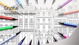  Presentation with anti stress - PPT theme enhanced with adult anti stress coloring background and a light gray colored foreground