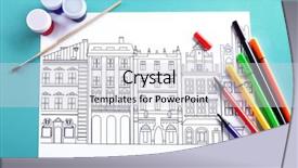  Presentation with anti stress - Cool new presentation theme with adult anti stress coloring backdrop and a light gray colored foreground