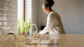  Presentation with pregnant woman - Presentation theme with adult-beautiful-african-pregnant-woman background and a coral colored foreground